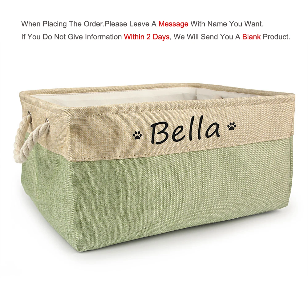 Custom Name Dog/Cat Toy Storage Box - Image 7