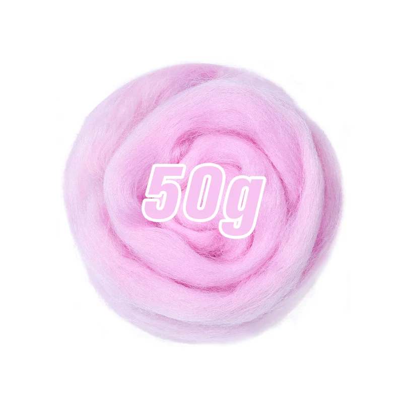 100g/50g Soft Felting Wool Fiber- Many Colors; Light on Blues - Image 27