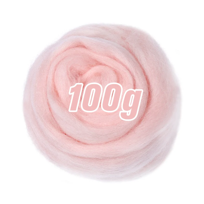 100g/50g Soft Felting Wool Fiber- Many Colors; Light on Blues - Image 34