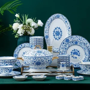 70 Pcs Bone China Dinnerware Set