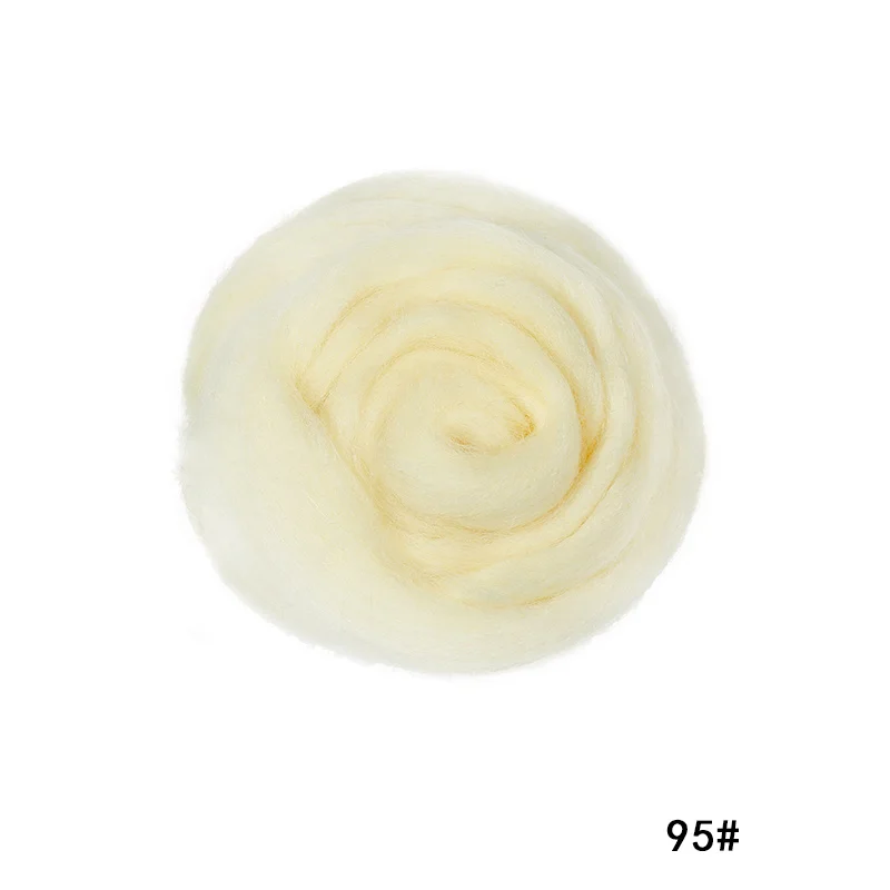 Yellow Series- Wool Felting-Soft Wool Roving- Needle Felting- Wet Felting- Spinning - Image 16