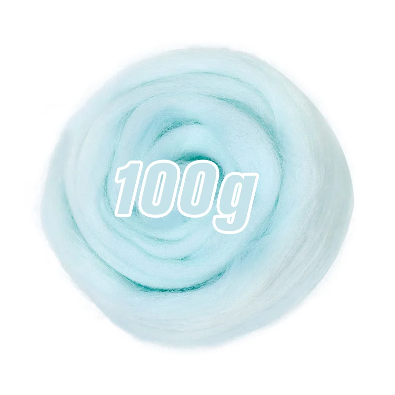 100g/50g Soft Felting Wool Fiber- Many Colors; Light on Blues - Image 30