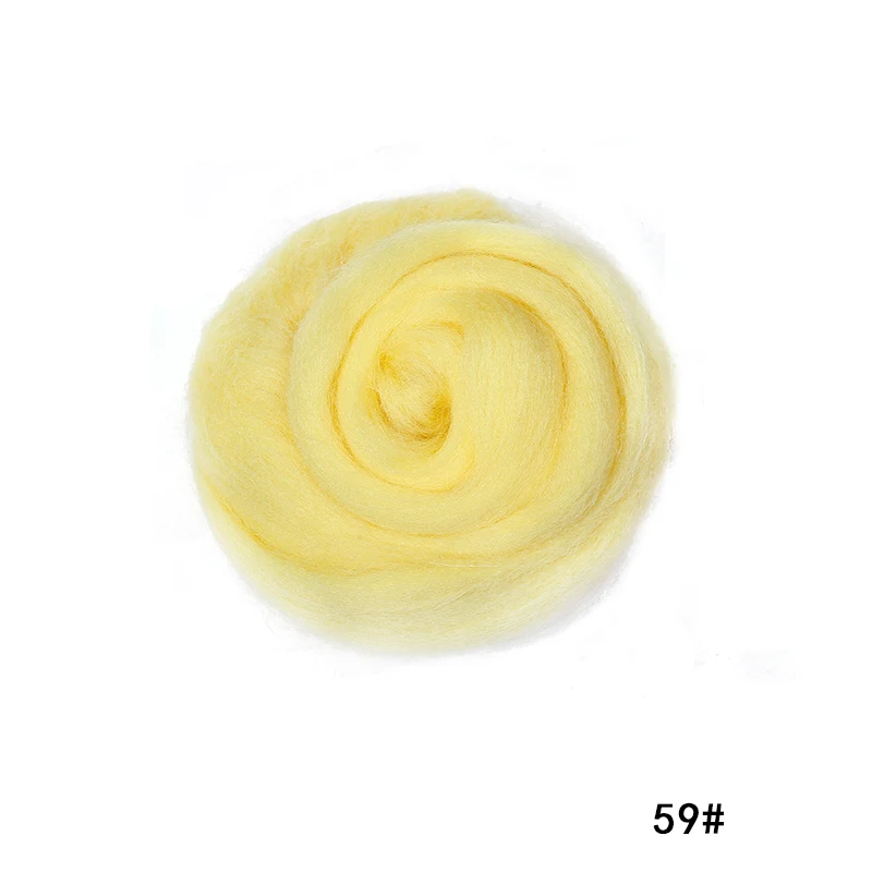 Yellow Series- Wool Felting-Soft Wool Roving- Needle Felting- Wet Felting- Spinning - Image 12