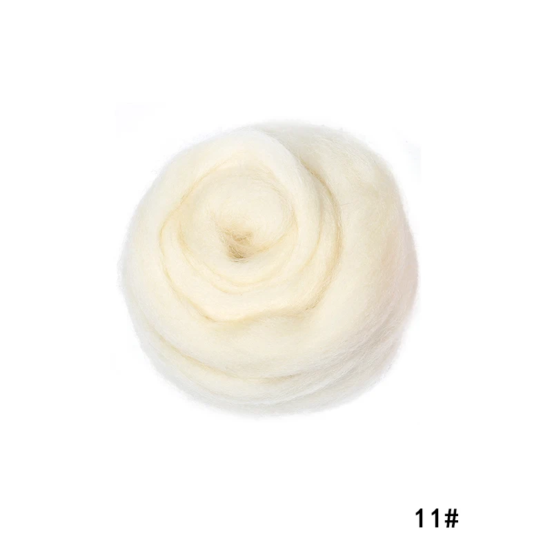 Yellow Series- Wool Felting-Soft Wool Roving- Needle Felting- Wet Felting- Spinning - Image 10