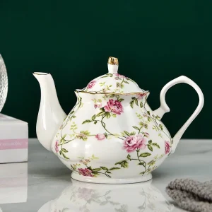 English Bone China Teapot- Heat-Resistant High-Quality Teapot- 9 Lovely Pots to Choose from