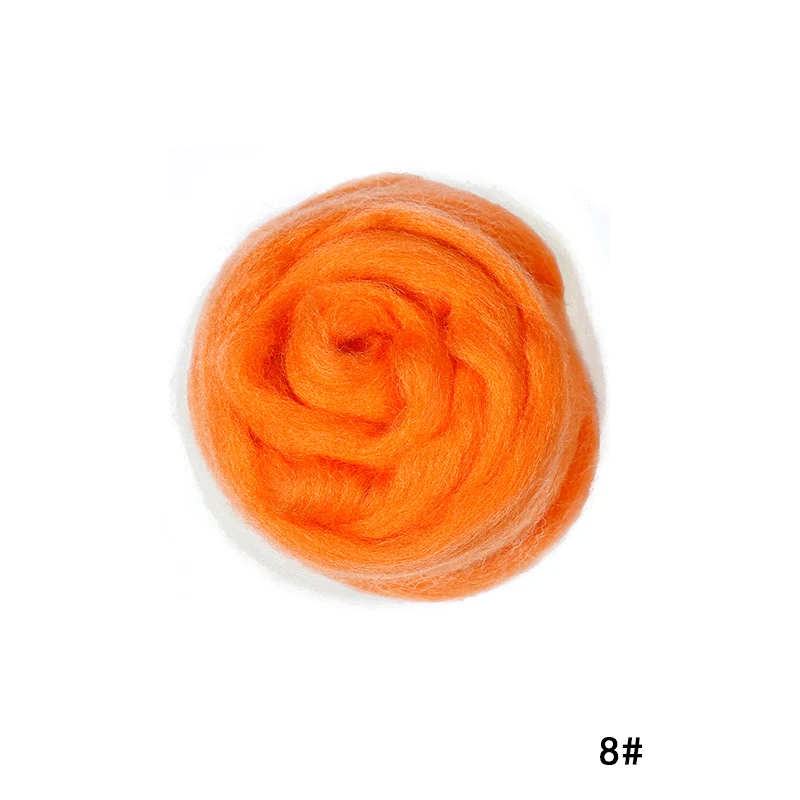 Yellow Series- Wool Felting-Soft Wool Roving- Needle Felting- Wet Felting- Spinning - Image 7