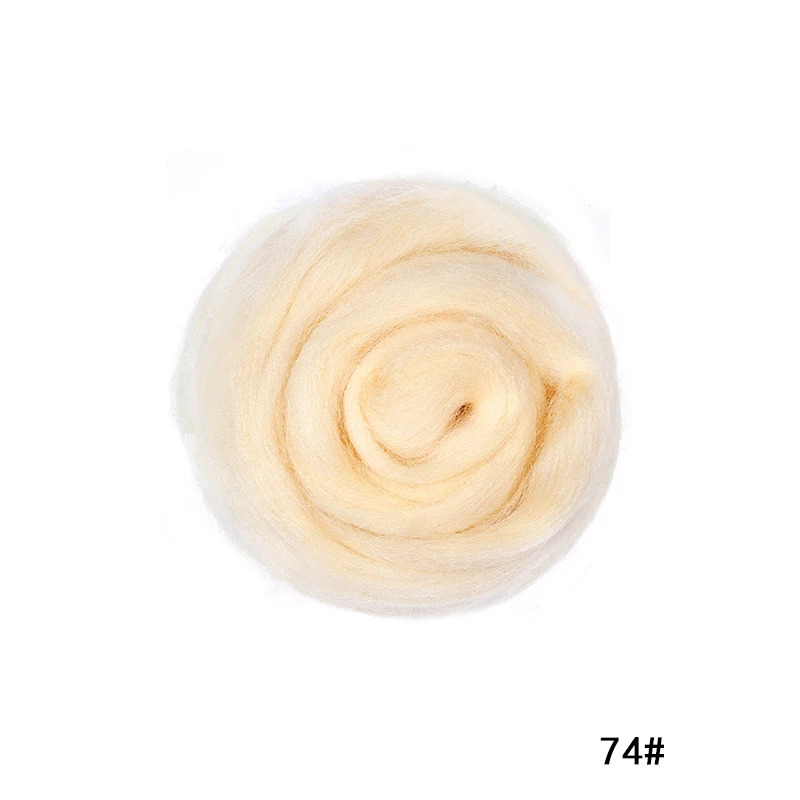 Yellow Series- Wool Felting-Soft Wool Roving- Needle Felting- Wet Felting- Spinning - Image 15