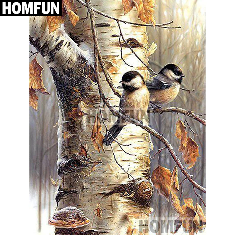 Full Square/Round Diamond Painting "Autumn Birds"