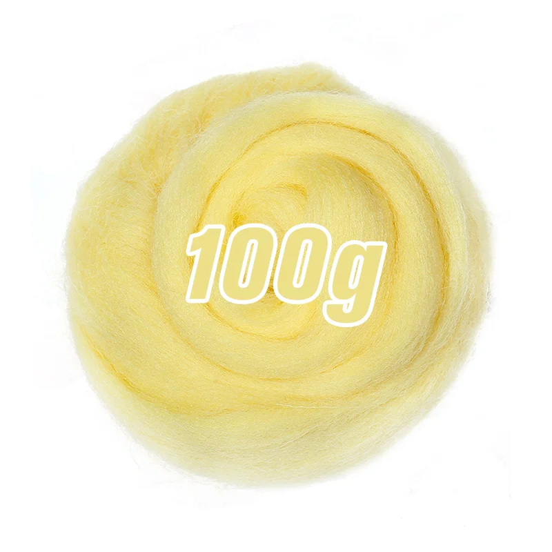 100g/50g Soft Felting Wool Fiber- Many Colors; Light on Blues - Image 23
