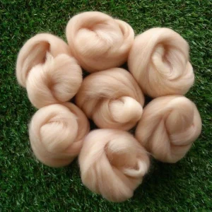 45g Needle Felting Pink/ Flesh Skin Tones- Wool Roving for 3D Projects Wool Fiber