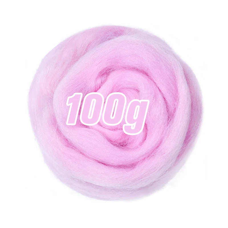 100g/50g Soft Felting Wool Fiber- Many Colors; Light on Blues - Image 29