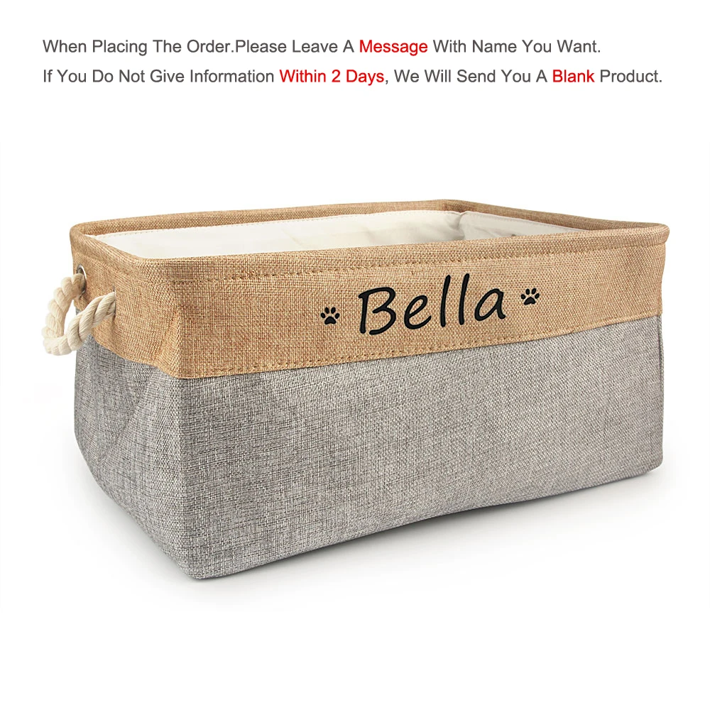 Custom Name Dog/Cat Toy Storage Box - Image 12