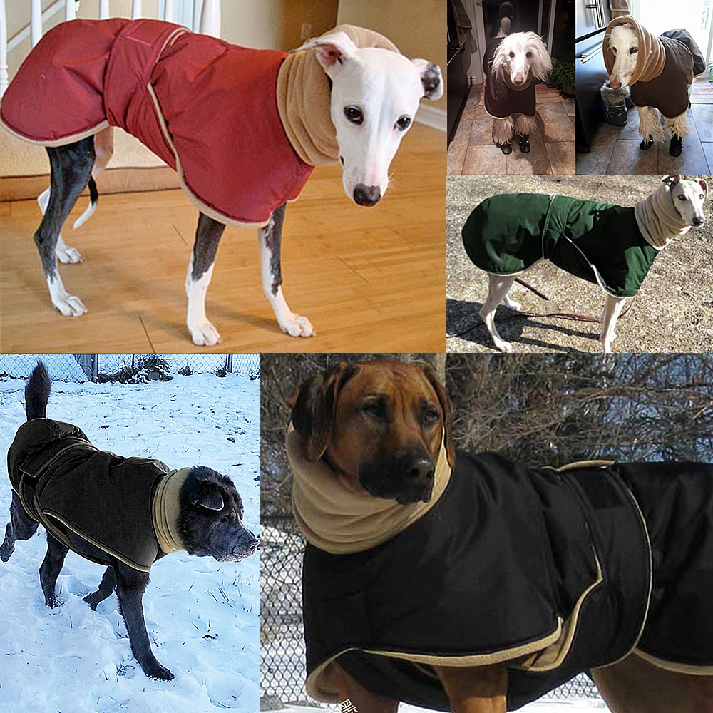Winter Warm Dog Clothes- Waterproof- Thick Dog Jacket- Dog Coat with Leash Hole for Medium to Large Dogs - Image 5