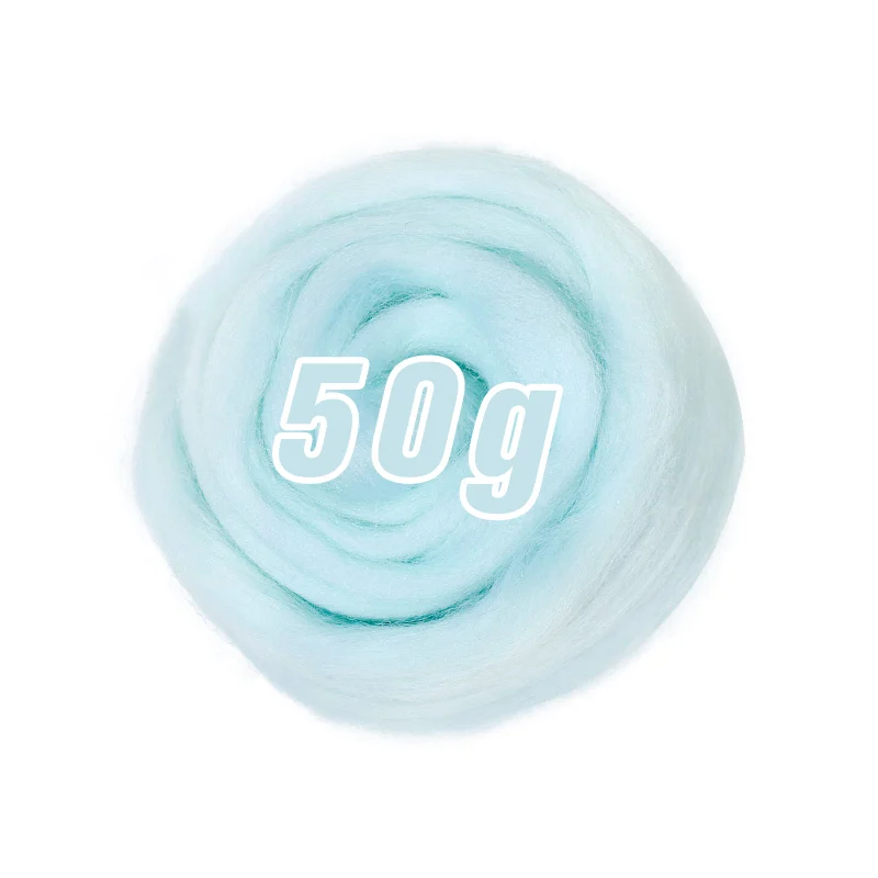 100g/50g Soft Felting Wool Fiber- Many Colors; Light on Blues - Image 19