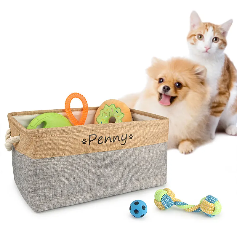 Custom Name Dog/Cat Toy Storage Box - Image 3