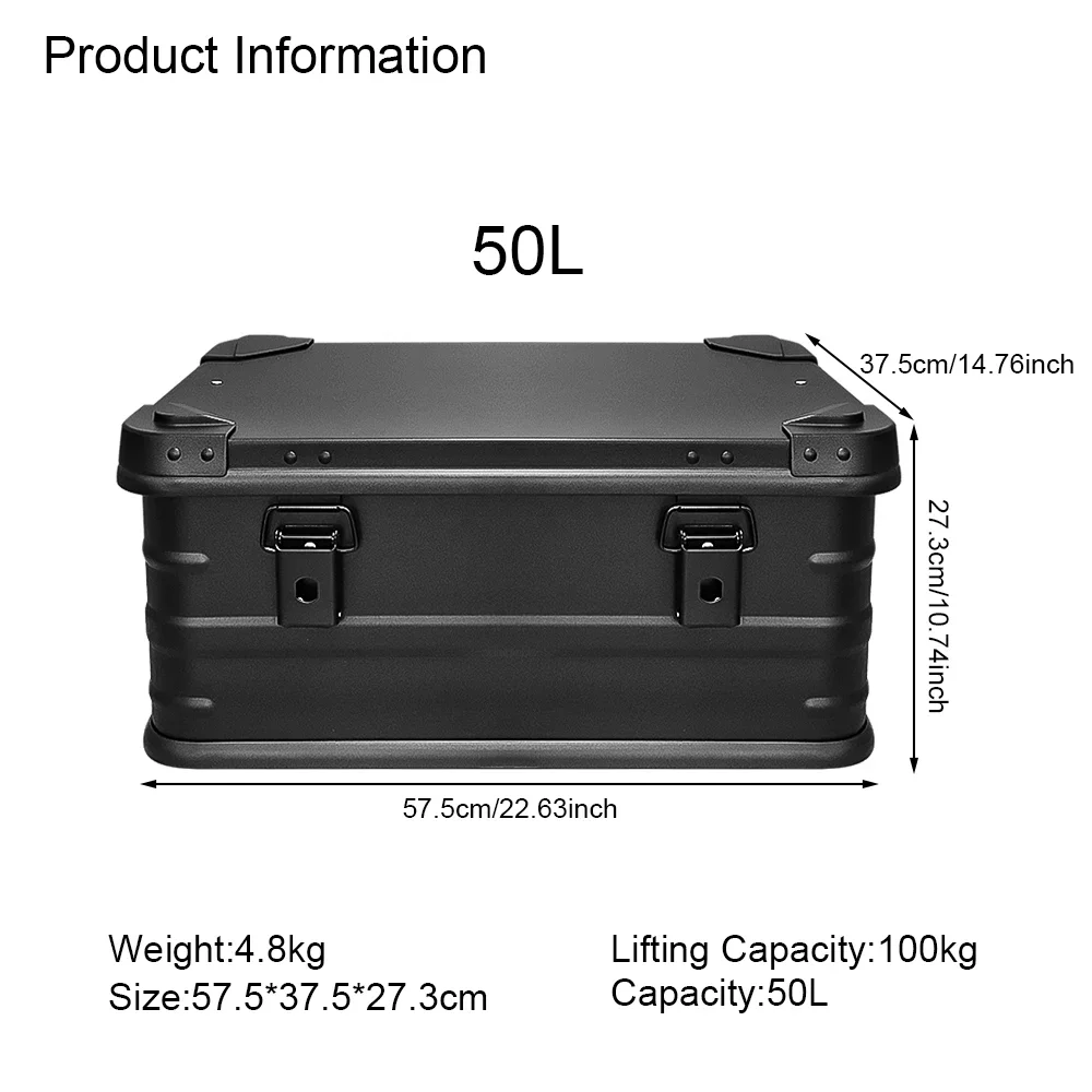 30L- 50L- 80L Aluminum Alloy Camping Storage Box - Image 9