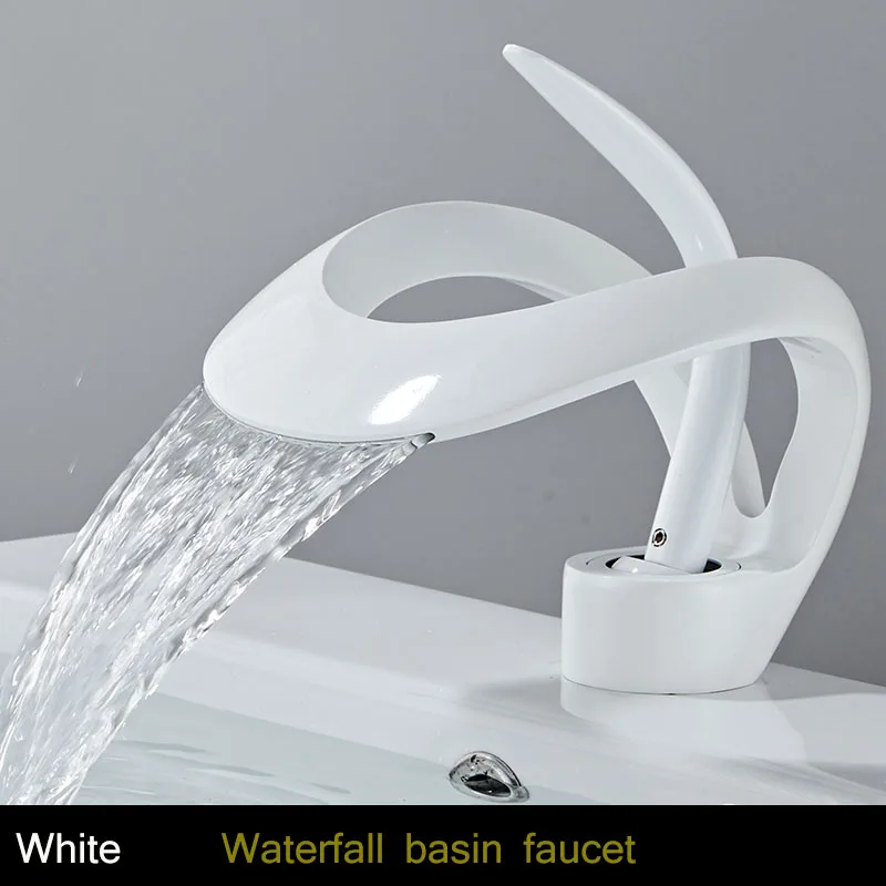 Basin Faucet Mixer Tap- Hot & Cold Waterfall Basin Faucet- Multiple Choices - Image 10