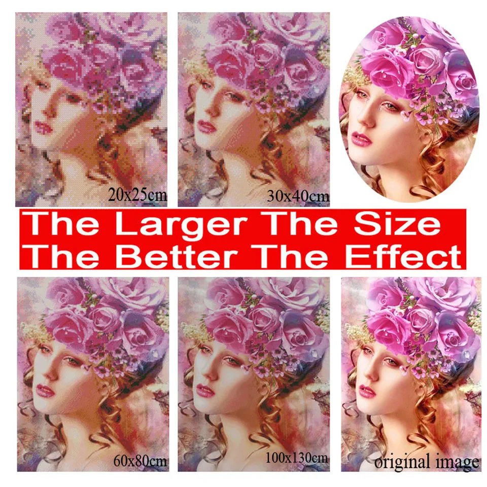 Diamond Painting Kit- Pine Crane Lake Scenery- Full Square/ Round Mosaic Diamond Painting - Image 5