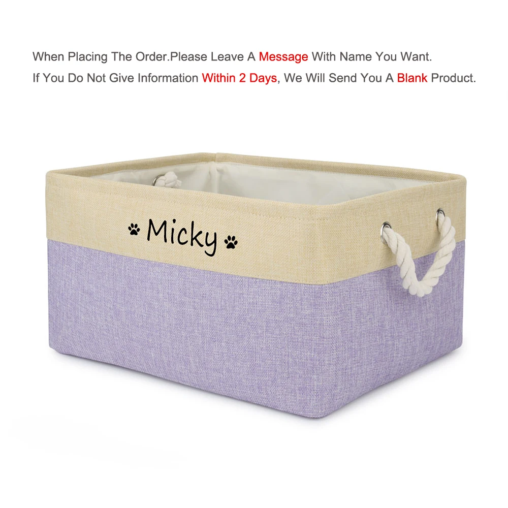 Custom Name Dog/Cat Toy Storage Box - Image 16
