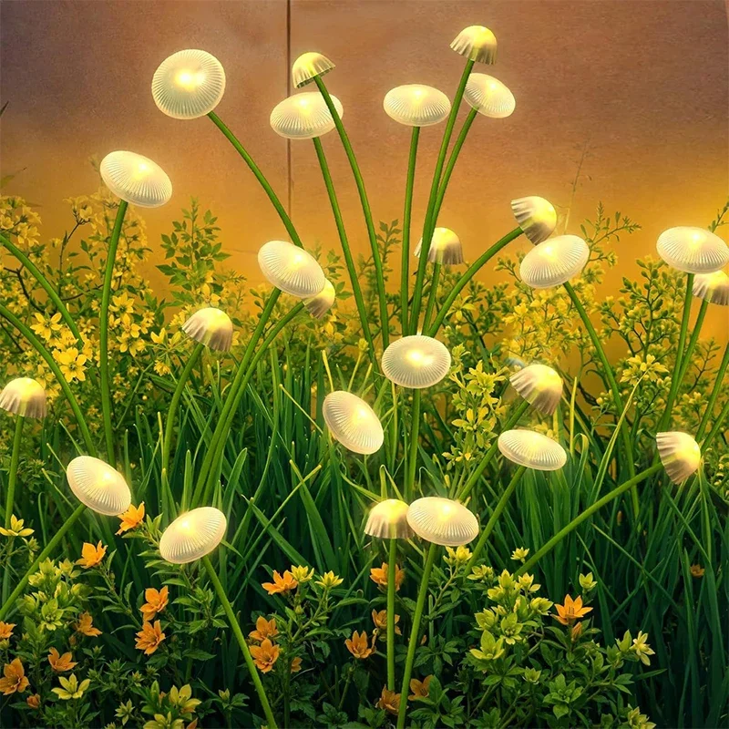 Solar Mushroom Lights- Garden Decor- Waterproof- White Lights/Colored Lights - Image 7
