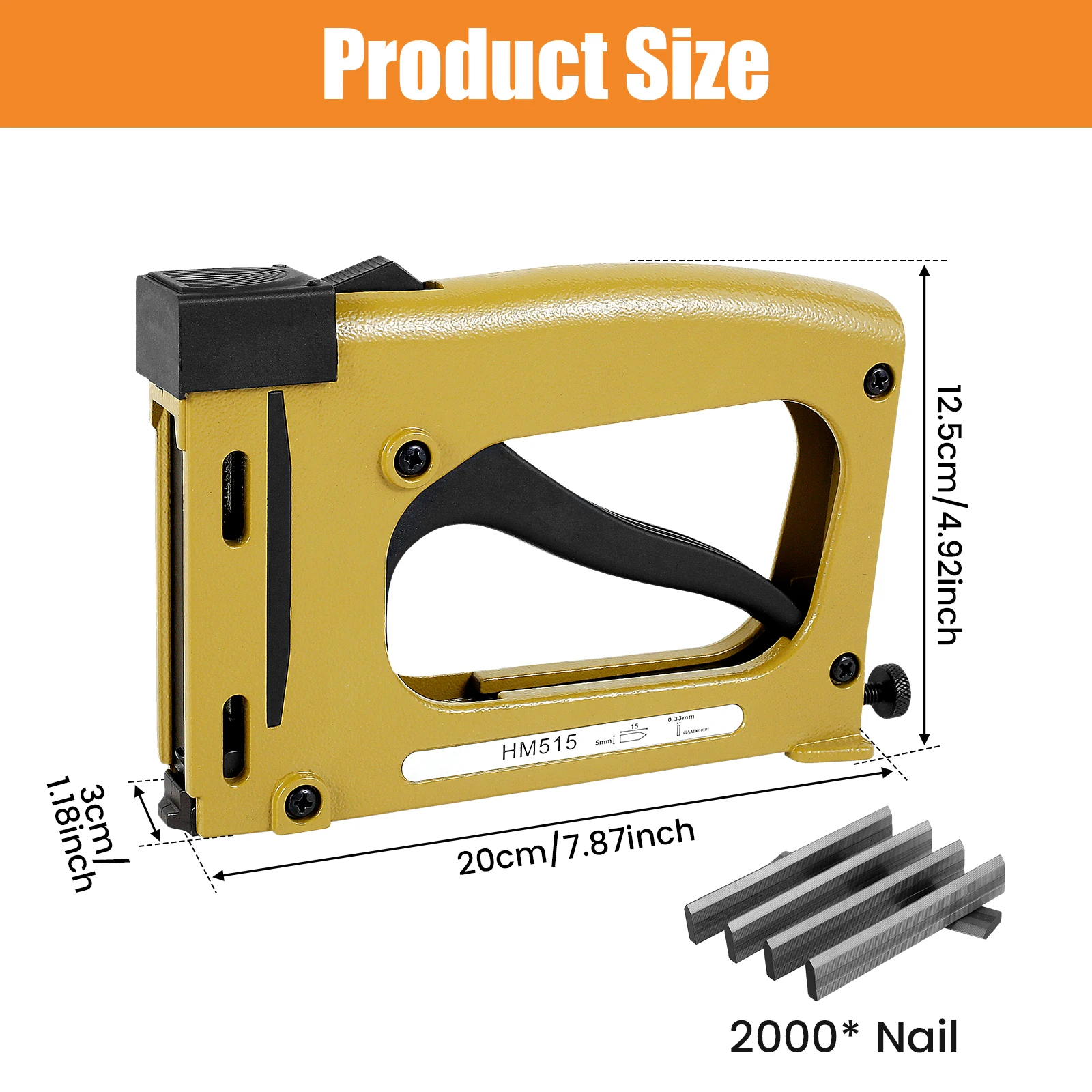 Picture Framing Point Driver- Aluminum Alloy Hand Picture Frame Tool- 1000/2000 Nails- Lightweight Point Nail Tacker - Image 7