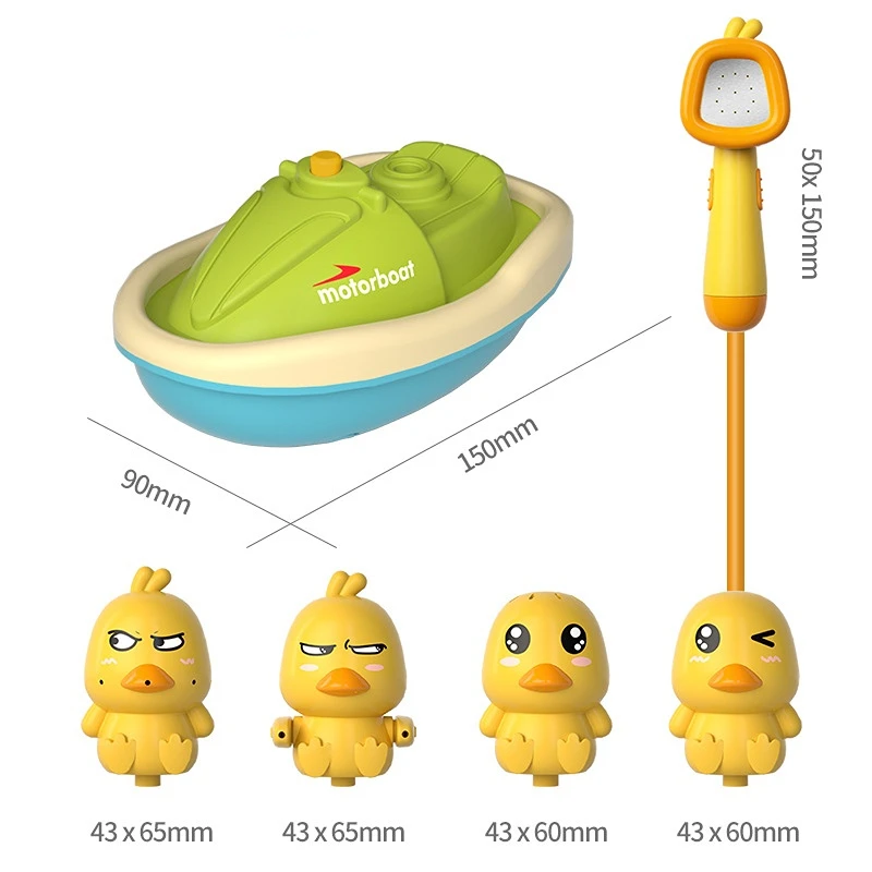 Baby Bath Toys- Cute Duck Electric Water Spray- Bathroom Bathing Toys - Image 4