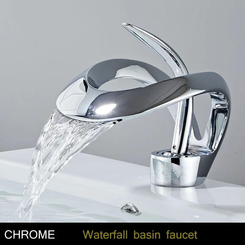 Basin Faucet Mixer Tap- Hot & Cold Waterfall Basin Faucet- Multiple Choices - Image 7