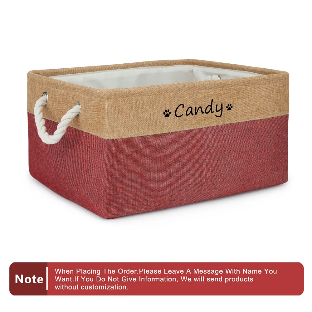 Custom Name Dog/Cat Toy Storage Box - Image 5