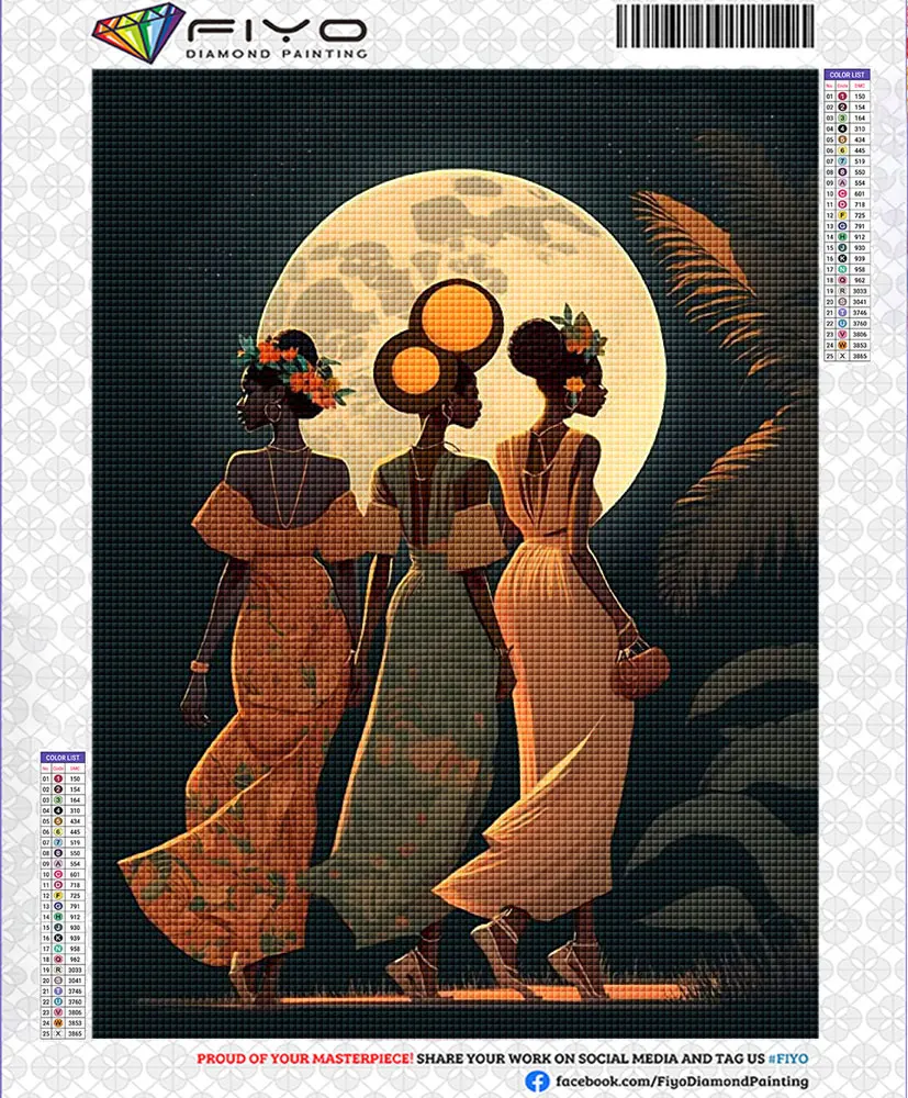 Diamond Painting- Full Diamond Mosaic African Women - Image 11