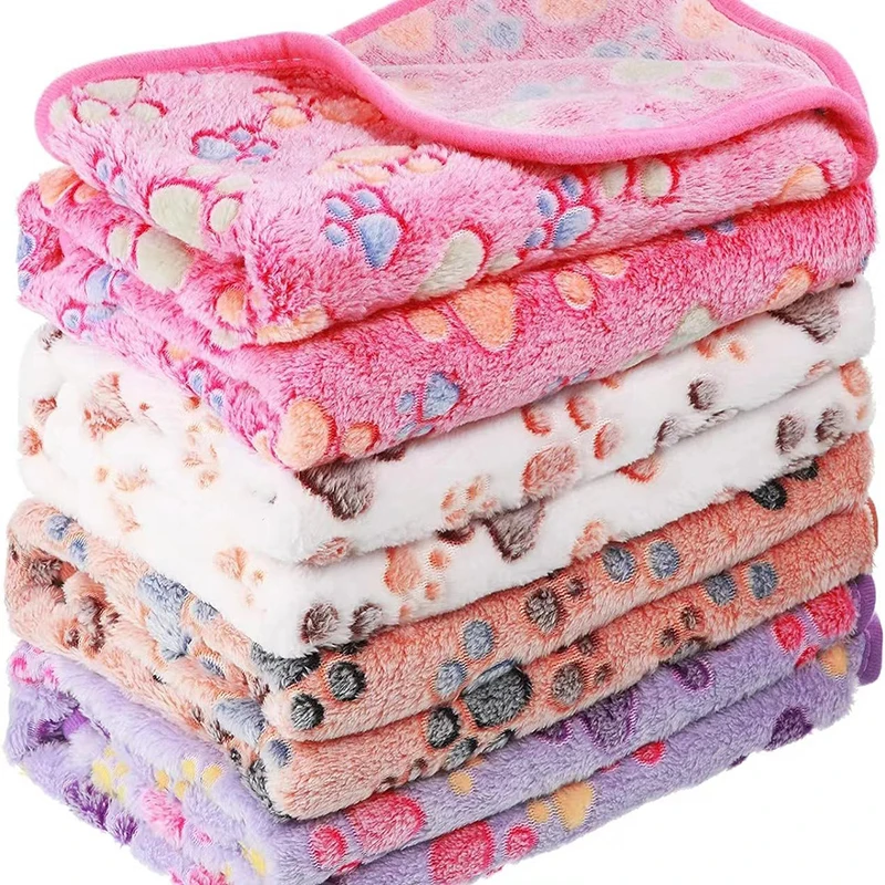 Soft Fleece Cat/ Dog Blanket Bed Mats- Warm Pet Blankets