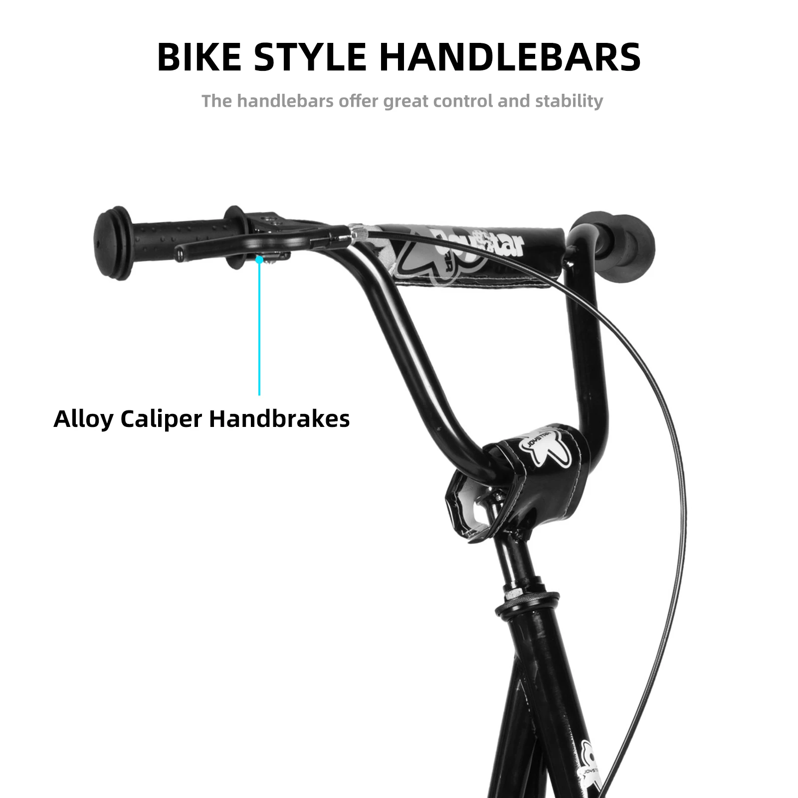 Kick Scooter for Ages 5 Years and Up- 12 Inch Front and Rear Wheel- Rear V-Brake and Adjustable Handlebar- 4 Colors - Image 6