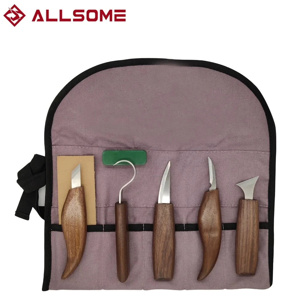 8-Pcs Wood Carving Kit- Hand Carving Knife Set- Beginner Friendly