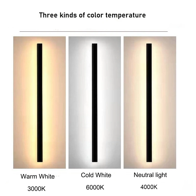 LED Outdoor Wall Light- Waterproof- Garden Patio Exterior Wall Lamp - Image 3