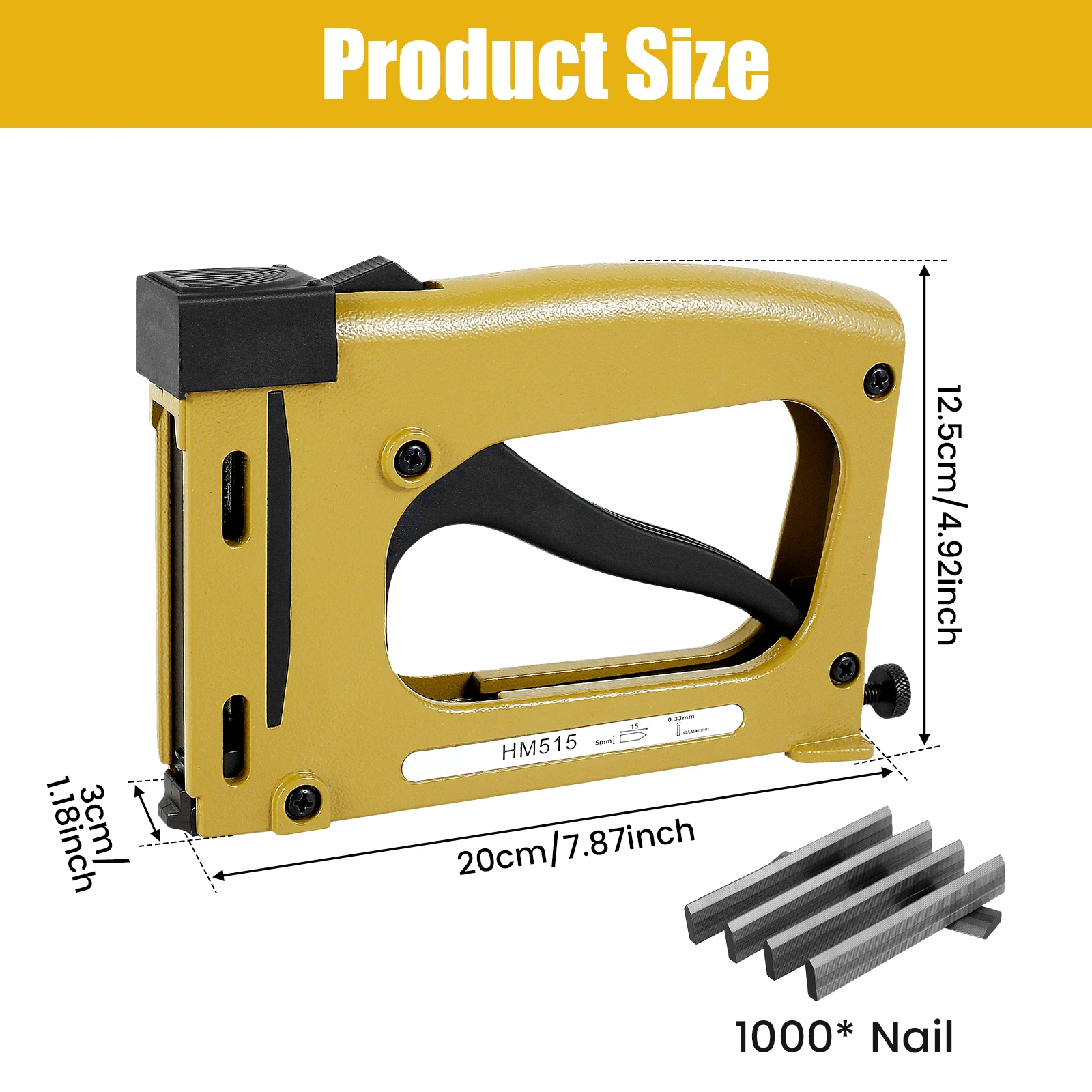 Picture Framing Point Driver- Aluminum Alloy Hand Picture Frame Tool- 1000/2000 Nails- Lightweight Point Nail Tacker - Image 5