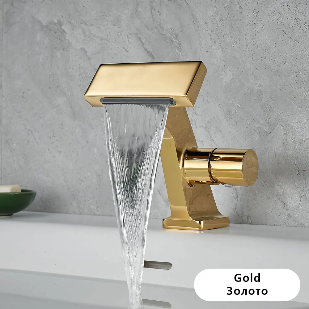 Matte Gray Bathroom Sink Faucet- New Design Waterfall Basin Faucet (Many Colors Available) - Image 11