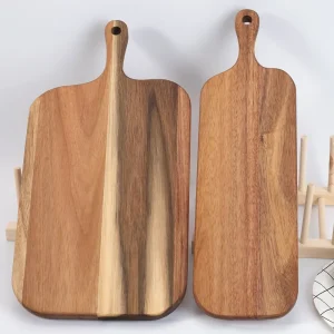 Wooden Cutting Board with Handle- Wooden Cheese Board- Charcuterie Board- 2 Sizes