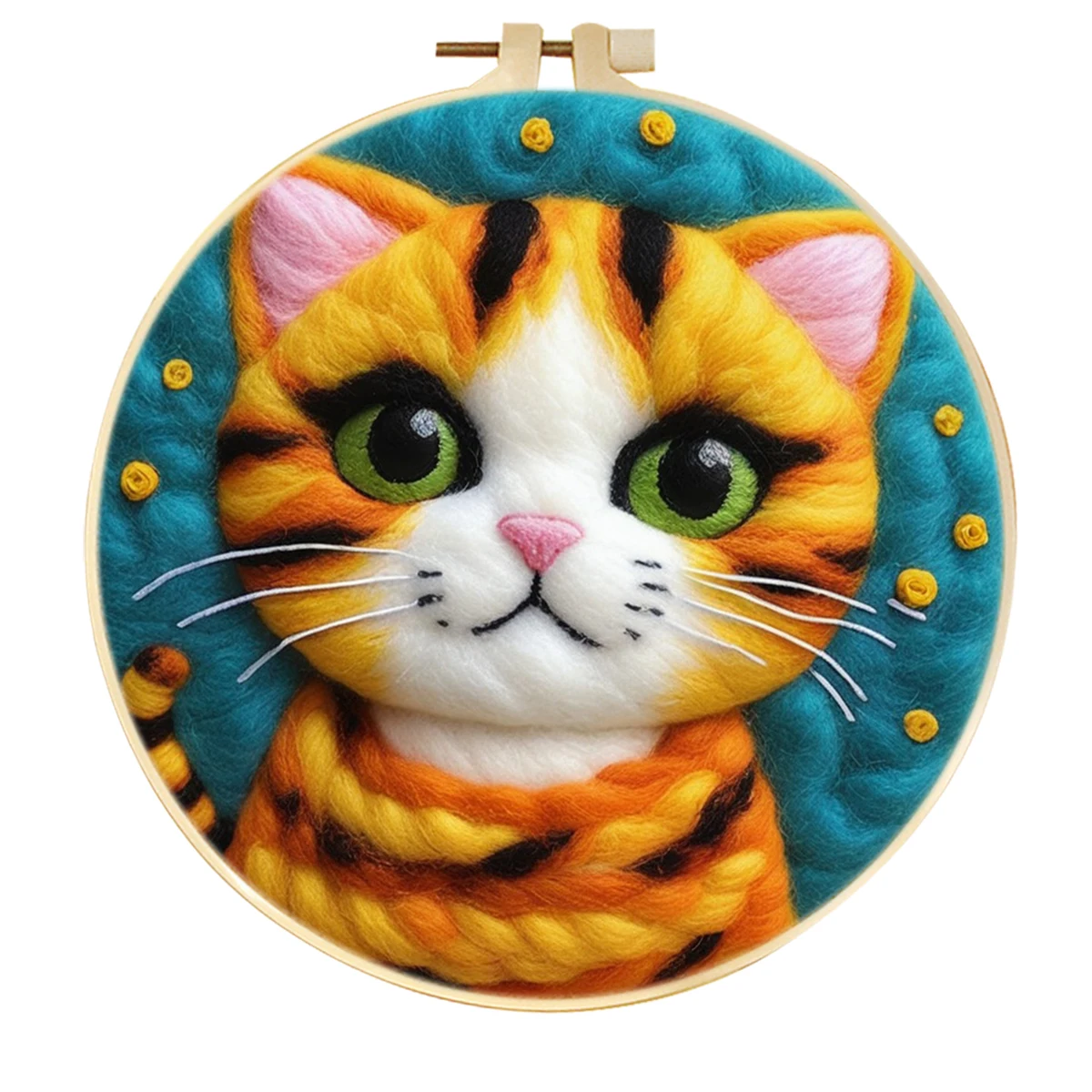 Wool Felting- Painting With Wool- Embroidery Kit- Cats! Cats! and More Cats! (Beginner Friendly) - Image 15
