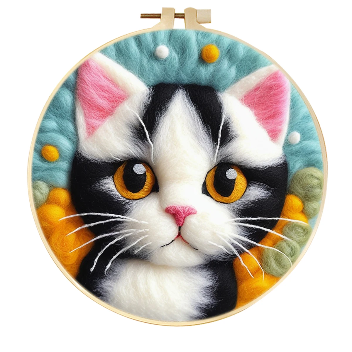 Wool Felting- Painting With Wool- Embroidery Kit- Cats! Cats! and More Cats! (Beginner Friendly) - Image 17