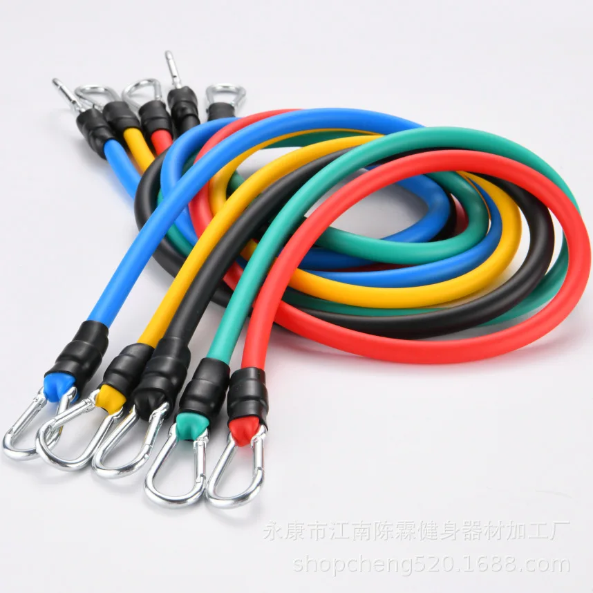 10-14pcs/Set Pull Rope Bodybuilding Resistance Bands- Multi-function Tensioner- Muscle Training Belt- Elastic Bands - Image 6