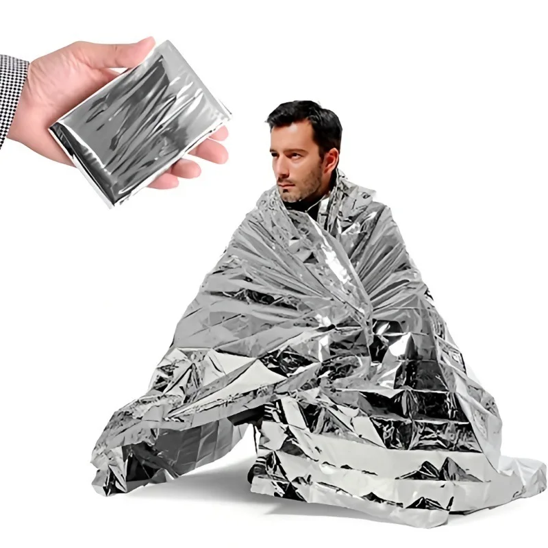 Survival, Emergency, Mylar Thermal Blanket- First-Aid, Camping, Hiking