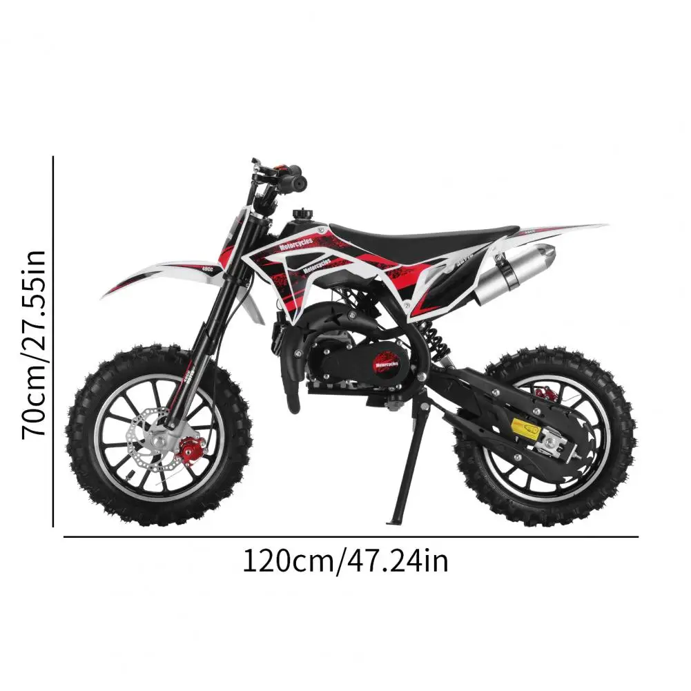 49cc 2-Stroke Kids Dirt Bike- Gas Powered- Motocross- Off Road Mini Motorcycle- Childrens' Pocket Motorbike- Front/ Rear Disc Brakes - Image 6