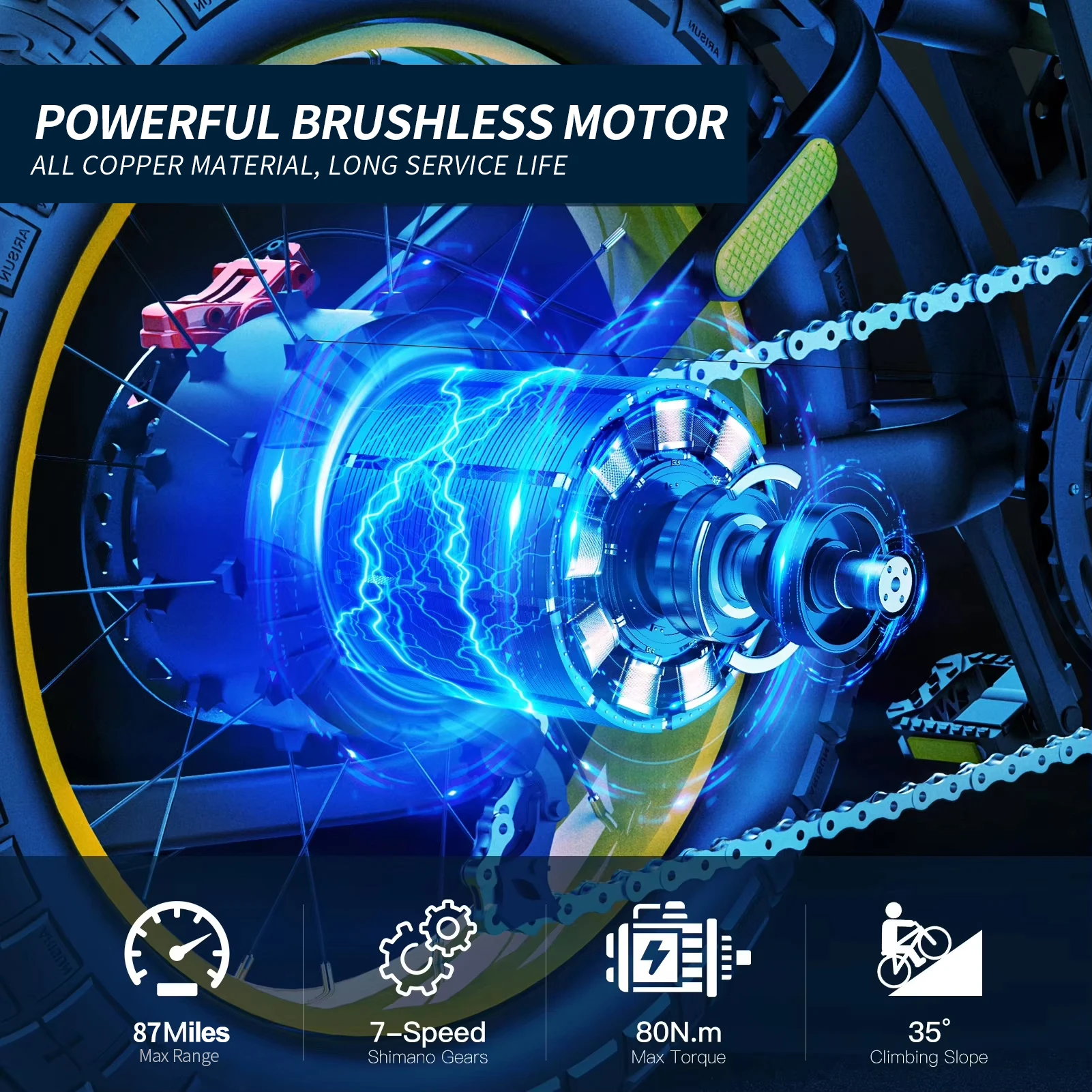 Electric Bike- Single/ Dual Motor Mountain Bike- Off Road- Fat Tires - Image 2