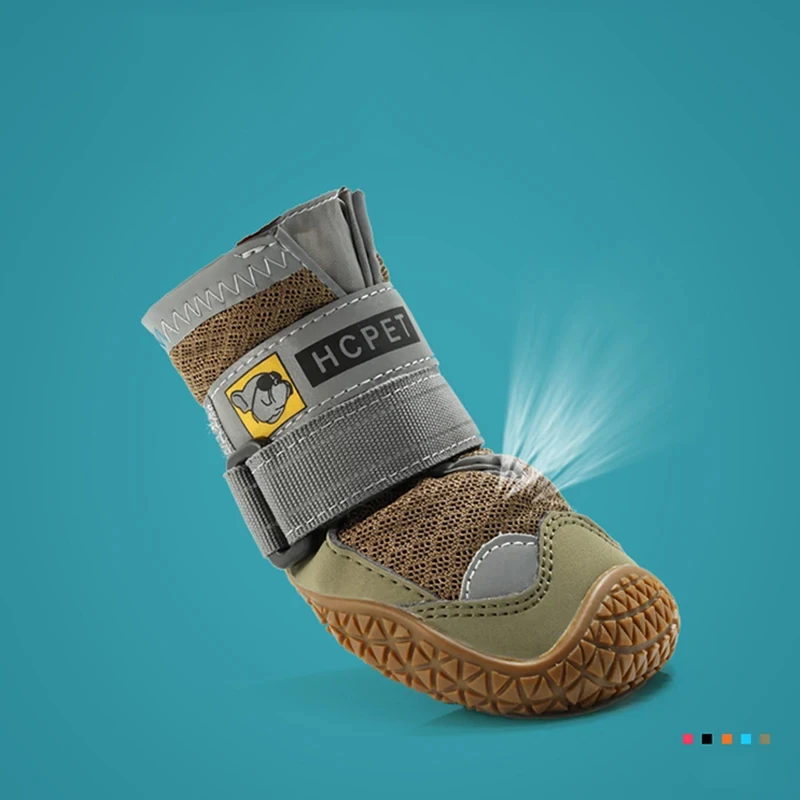 4Pcs/Set Dog Shoes for Large Dogs- Breathable- Outdoor Dog Shoes- Anti-Slip for Hiking- Rubber Sole - Image 4