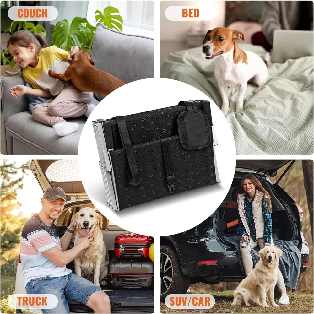 Dog Ramps for Large Dogs - Portable Dog Steps for Cars and SUV, Truck- Lightweight Non-Slip Dog Stairs- Supports Up to 200 Lbs - Image 6