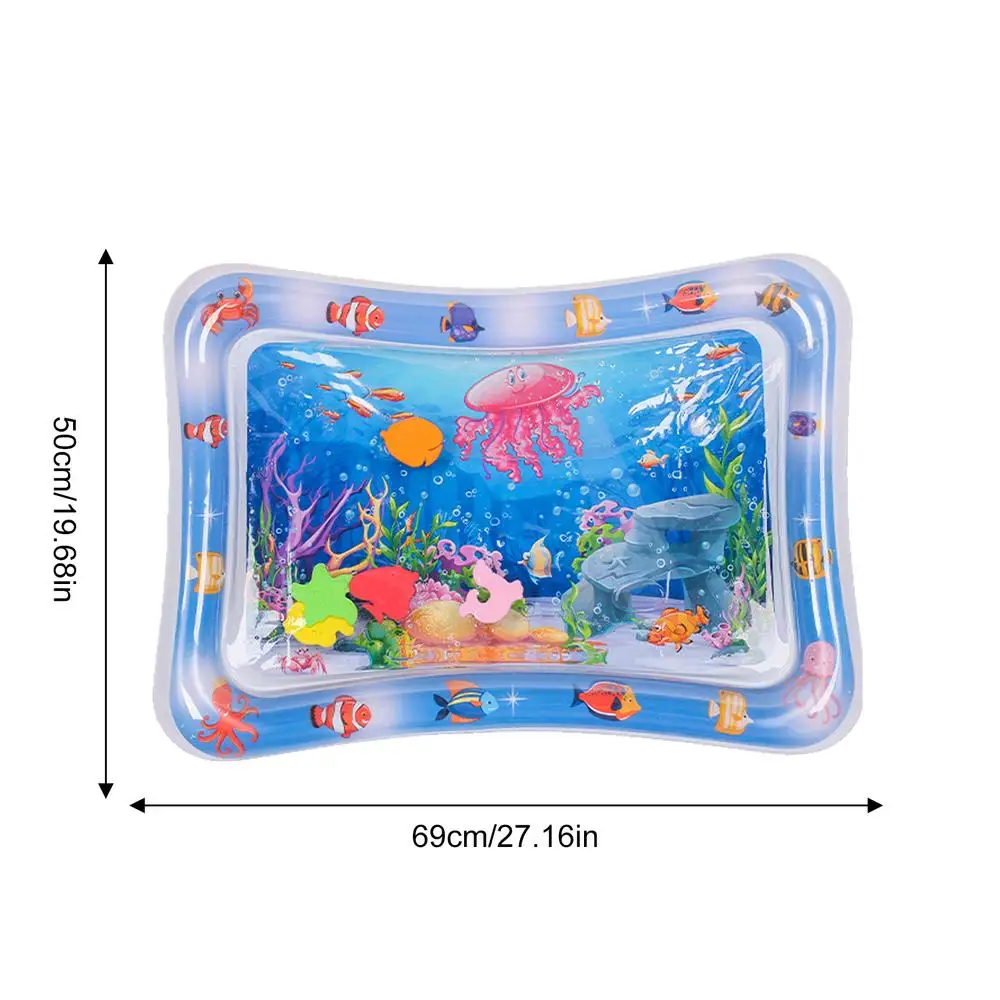 Water Sensory Play Mat- Thickened Playmat With Fish- Ocean Theme Sensory Toy - Image 15