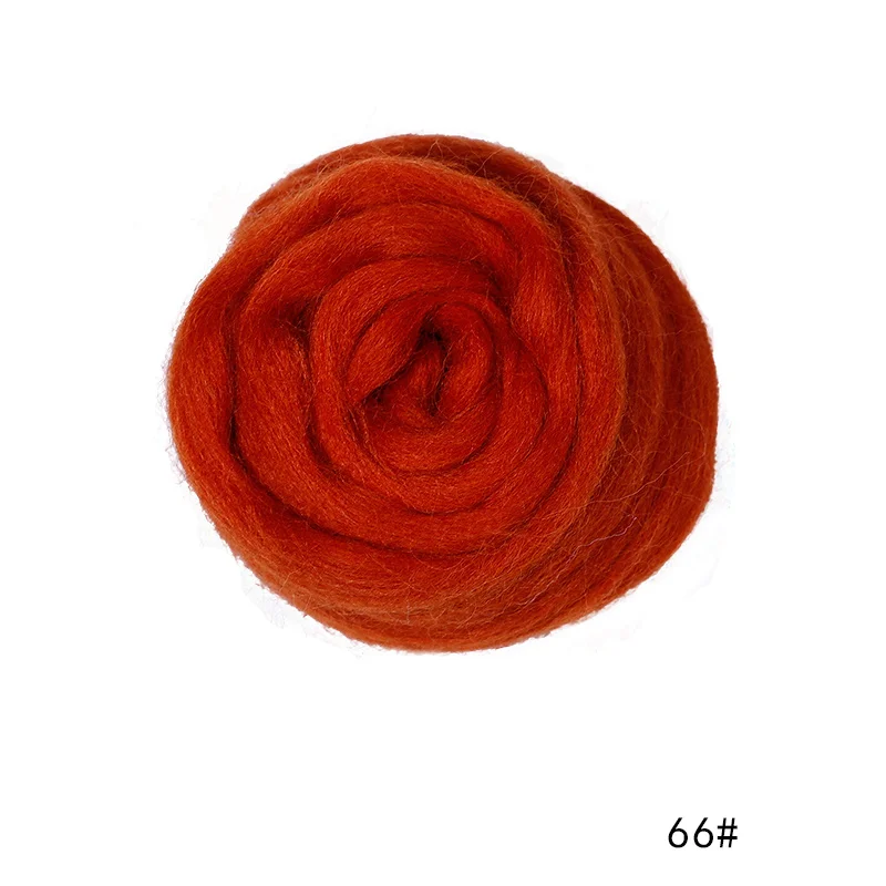 100g/50g Soft Felting Wool Fiber- Many Colors; Light on Blues - Image 32