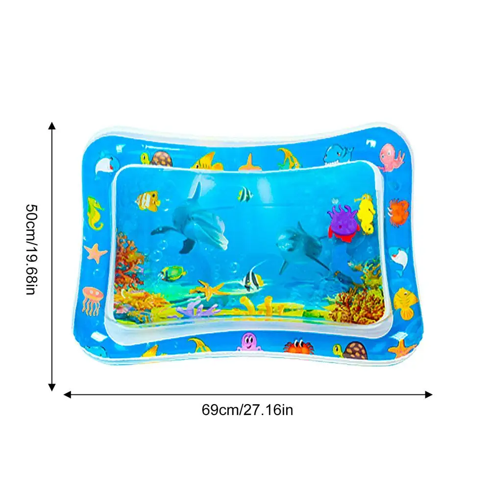 Water Sensory Play Mat- Thickened Playmat With Fish- Ocean Theme Sensory Toy - Image 12