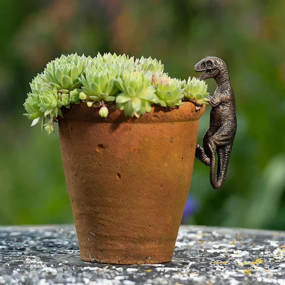 1-pc Small Dinosaur Flower Pot Hugger - Image 3