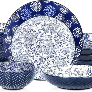 Beautiful Porcelain 16 Piece Dishes Set- 4 Place Settings