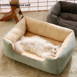 Plush Cat Bed for Indoor Cats- Many Colors Available
